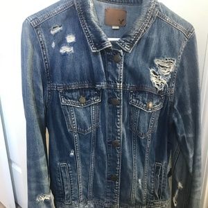 American Eagle Distressed Jean Jacket
